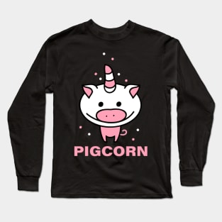 Pig as a unicorn Long Sleeve T-Shirt